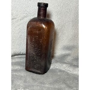 Antique Amber Glass Pep Tonoids Bottle Arlington Chemical Yonkers NY 8 Inch Tall